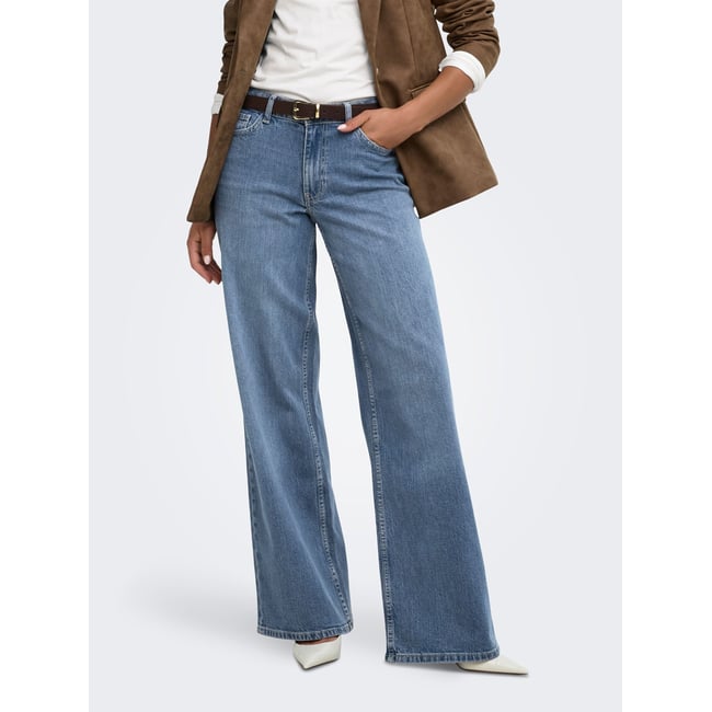 Jean À Jambe Large medium blue denim <span itemprop=