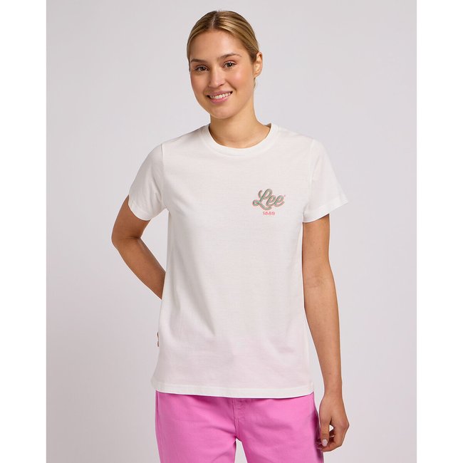 T-shirt maniche corte, con logo ecru LEE