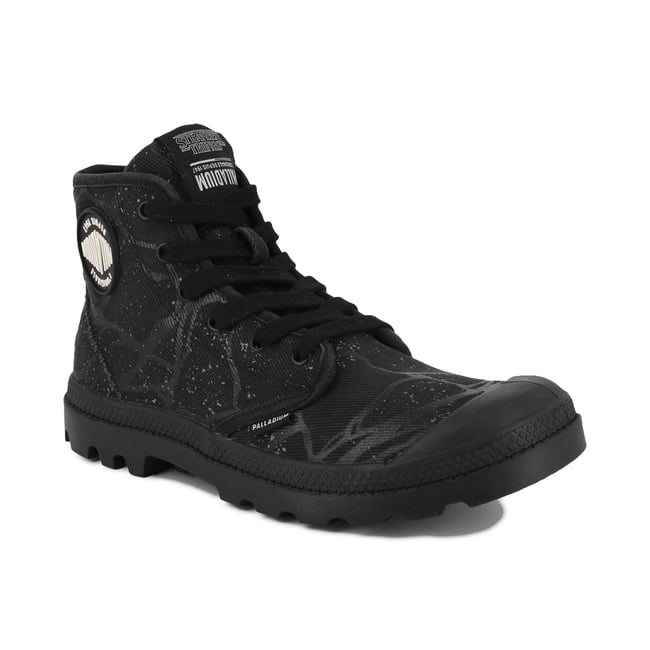 Baskets montantes en coton PAMPA HI TUNNELS noir-black <span itemprop=