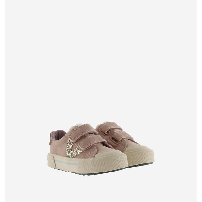 Zapatillas con velcro TRIBU rosa  <span itemprop=