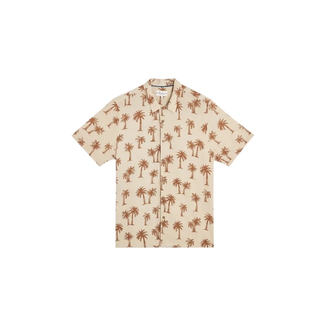 CHEMISE HAWAÏENNE COCONUT marron <span itemprop=