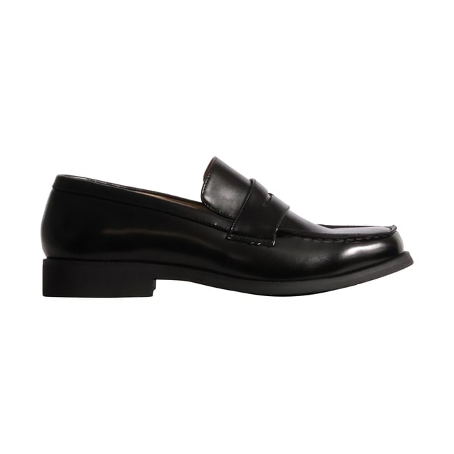Mocassin Cuir noir <span itemprop=
