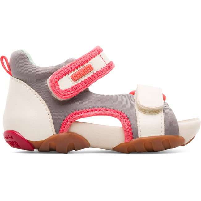 Sandales OUS FW blanc/rose/gris <span itemprop=