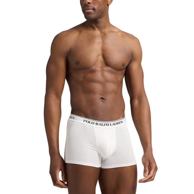 Lote de 5 cuecas boxer clássicas em algodão stretch - POLO RALPH LAUREN