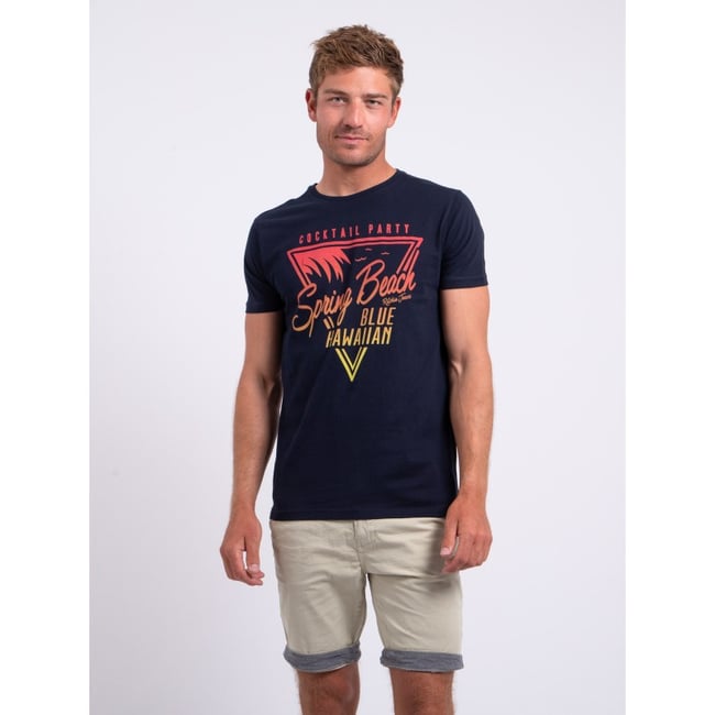 T-shirt Manches Courtes Col Rond Pur Coton Noclark v002232 <span itemprop=