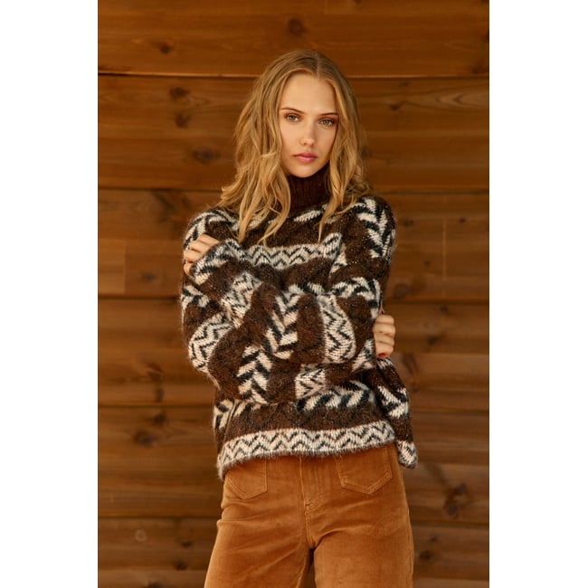 PULL imprimé ethnique MASHA - LA PETITE ETOILE