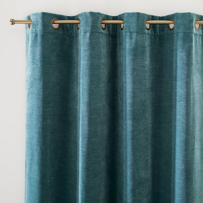 Calda Curtain in Velvet Look Chenille with Eyelets - LA REDOUTE INTERIEURS