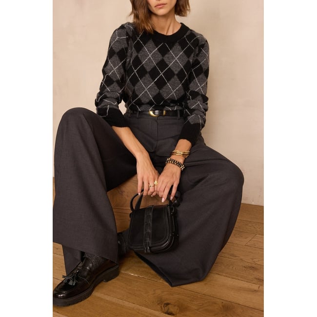 Maison 123 PULL BONIFACE noir <span itemprop=