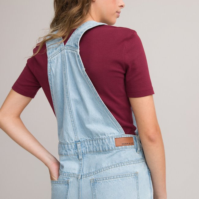 Salopette en jean large La Redoute Collections double stone La Redoute