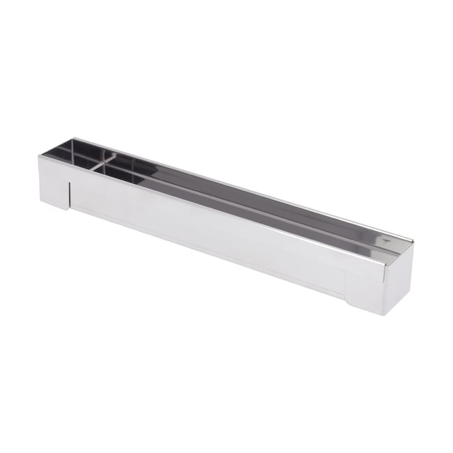 Gouttière carrée démontable en inox 30 cm gris <span itemprop=