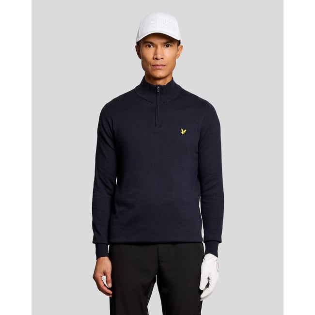 Pull camionneur performance zippé bleu foncé marine <span itemprop=