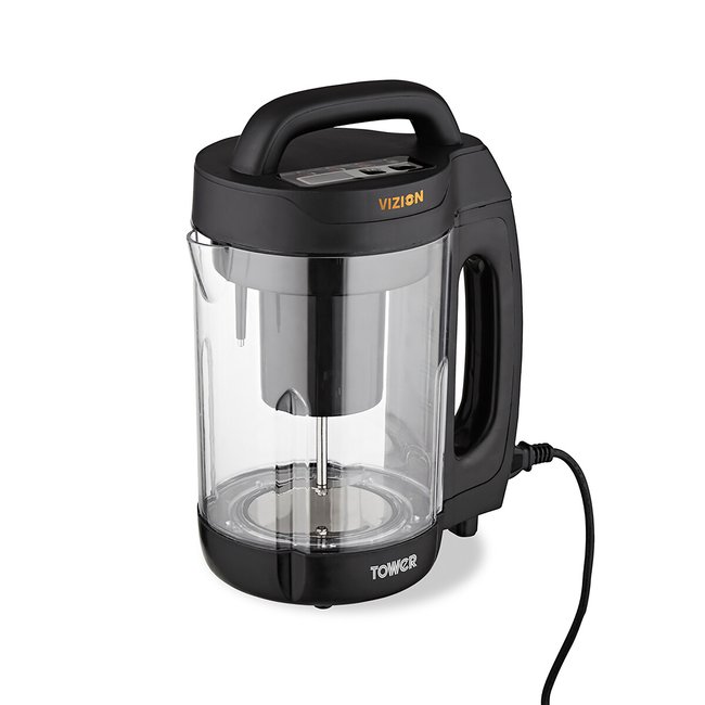 Vizion 1.6L Soup Maker - T12067, black, TOWER