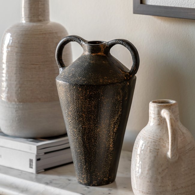 Gobi 24cm Cast Metal Vase, brown, ÉDITÉ