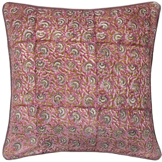 Chedworth Piped Velvet Filled Cushion - PAOLETTI
