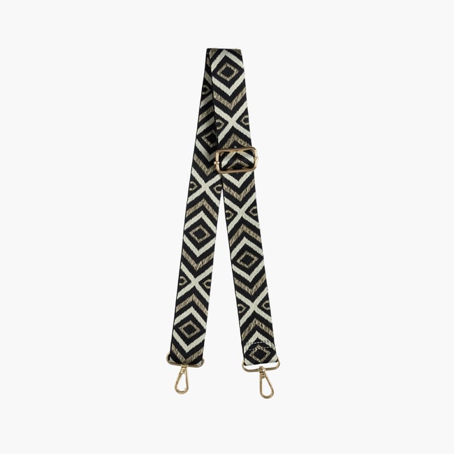 Bandoulière  Taloum noir,doré <span itemprop=