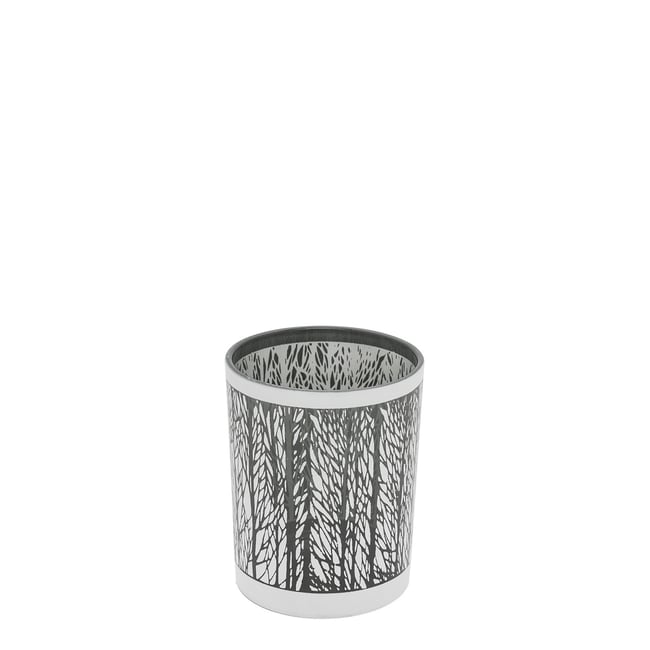 Porte-bougie décoratif en verre H13 Couleur blanc <span itemprop=