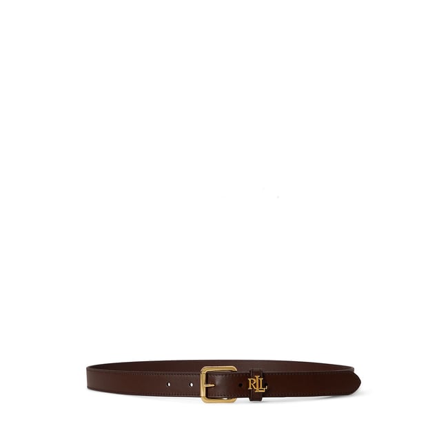 Ceinture en cuir marron <span itemprop=