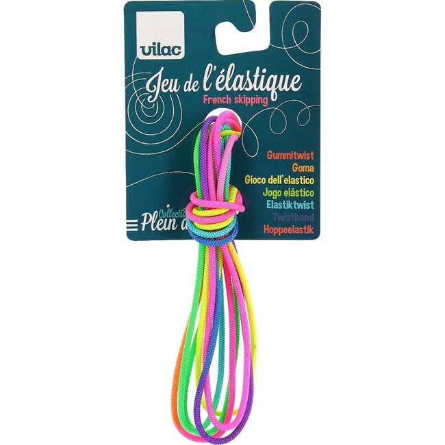 Jeu de l'élastique bleu <span itemprop=