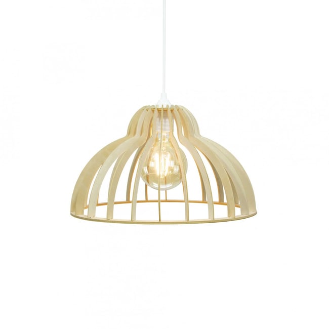 Suspension en bois de peuplier, DINOWOOD Couleur naturel <span itemprop=