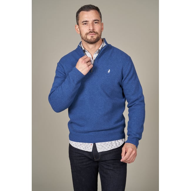 Pull 1/2 zip en laine - MCS