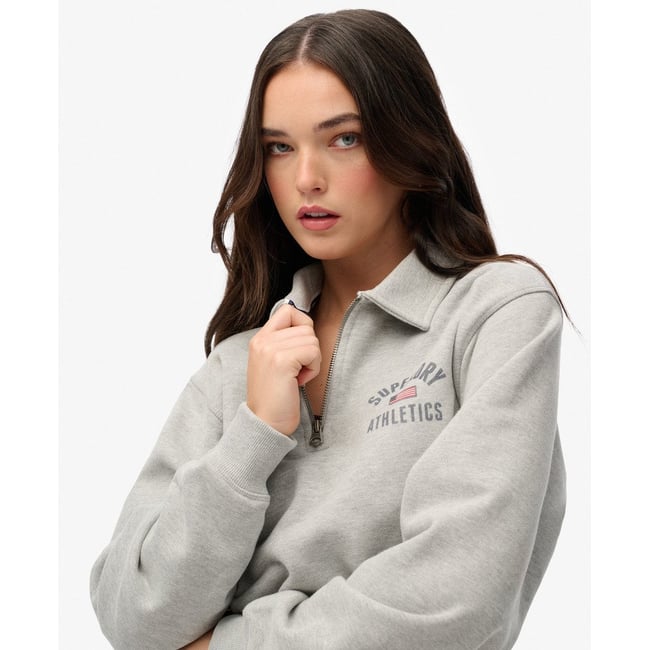 Athletic Pull Col Zippé Mi-Hauteur - SUPERDRY