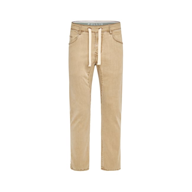 PANTALON TAPERED JOHN marron <span itemprop=