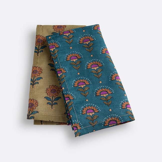 Zephyr Cotton Voile Table Napkins printed LA REDOUTE INTERIEURS