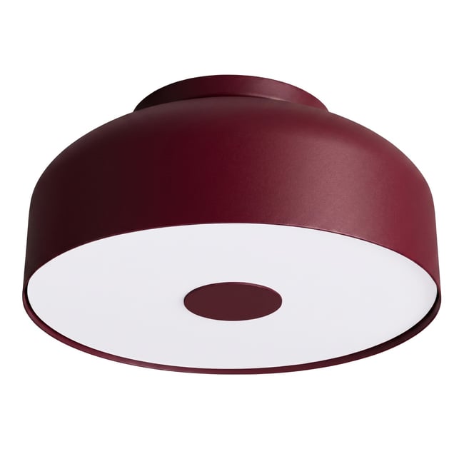 Plafonnier Acier Bordeaux E27 4 OMIQ Couleur bordeaux <span itemprop=
