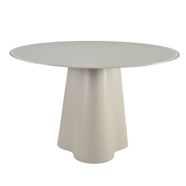 Table repas D120 en verre vert mat - ZAGO