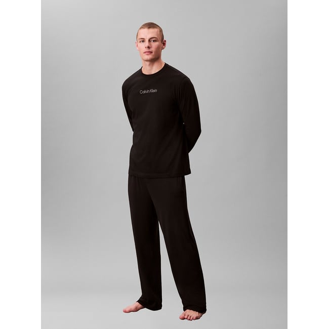 T-shirt pigiama, maniche lunghe nero  CALVIN KLEIN UNDERWEAR