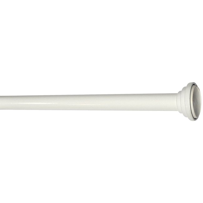 Tringle à pressions extensible entre murs sans support - 80-125 cm blanc <span itemprop=