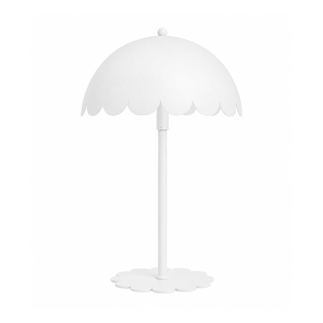 Lampe à poser en métal H43 cm - FLOW Couleur blanc <span itemprop=
