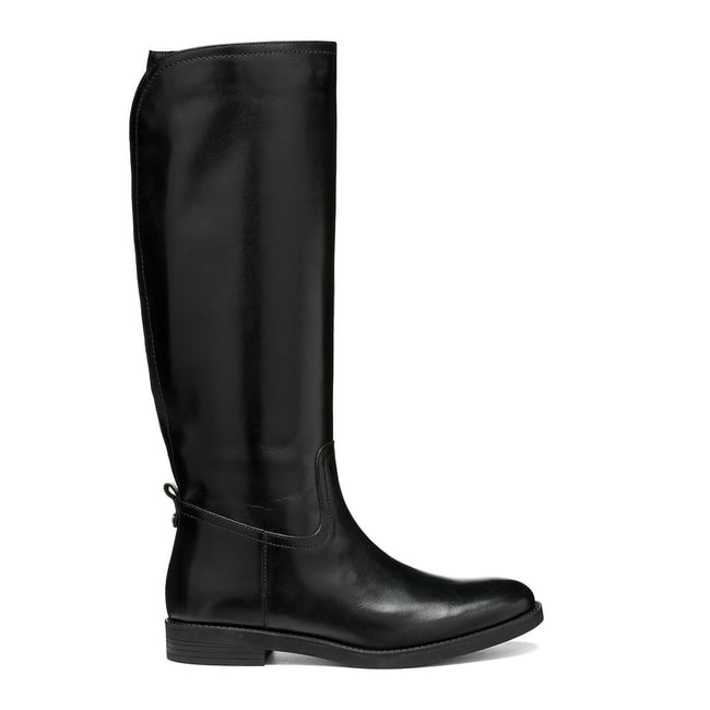 Bottes ajustables en cuir, ESMEENA noire <span itemprop=