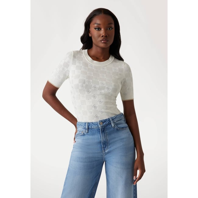 Pull Logo 4G blanc <span itemprop=