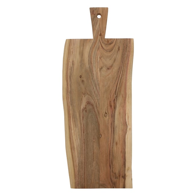 Planche à découper 70x28cm en bois d'acacia, WOOD naturel <span itemprop=