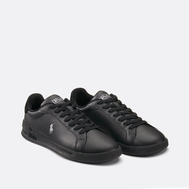 Ledersneaker Heritage Court II schwarz <span itemprop=