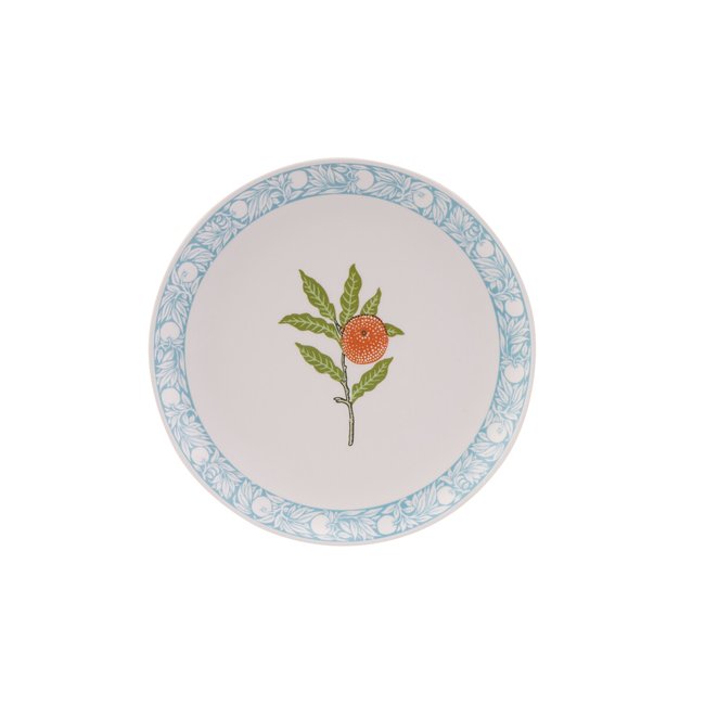 Set of 4 Fruit Melamine Side Plates, multi-coloured, WILLIAM MORRIS AT HOME