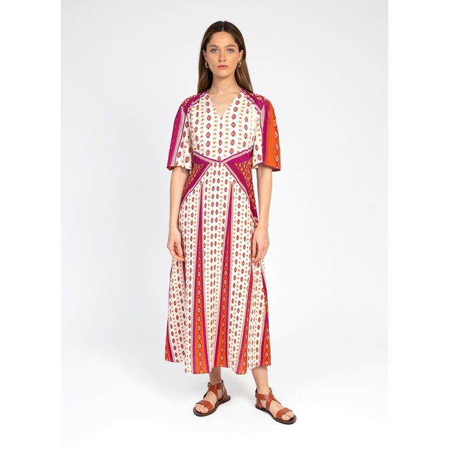ROBE MIDI OREN orange <span itemprop=