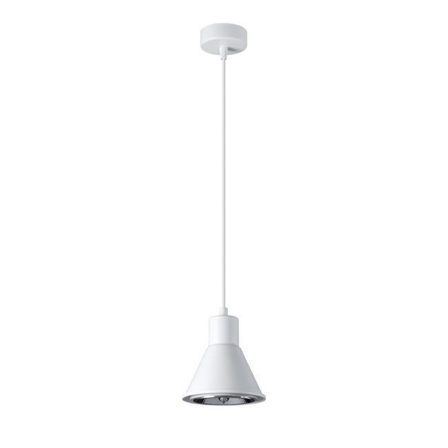 Suspension Acier Blanc ES111 1 Tazila Couleur blanc <span itemprop=