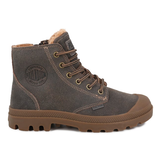 Botins em pele forrados PAMPA ZIP WL PILOT castanho escuro <span itemprop=