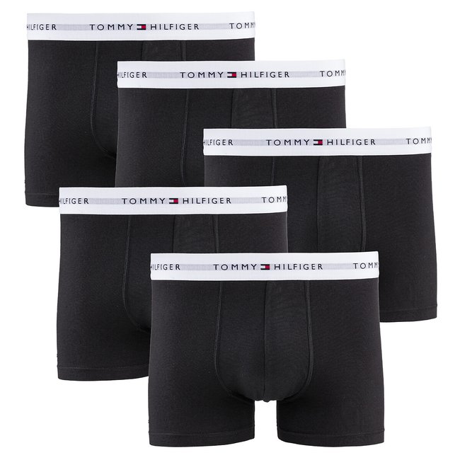 Set van 5 effen boxershorts <span itemprop=