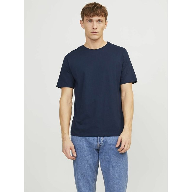 Pack of 5 T-Shirts, white+white+navy+navy+black, JACK & JONES