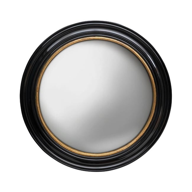 Miroir en résine XXL Couleur noir <span itemprop=