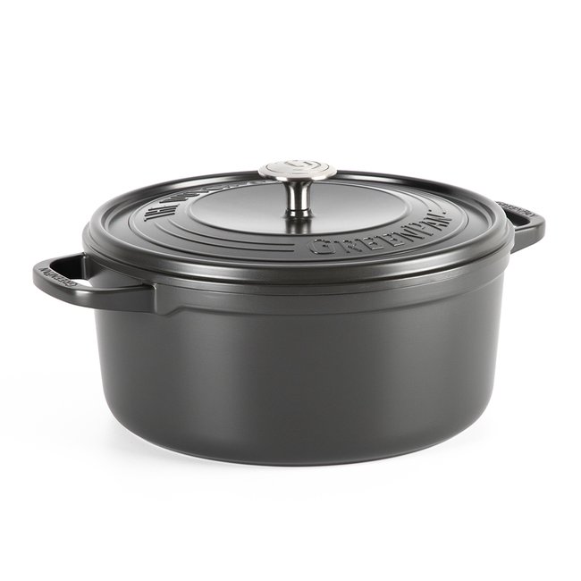 Cocotte   22 cm  -CÉLESTE noir <span itemprop=