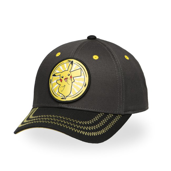 Casquette Pokemon Pikachu - Junior noir/gris/jaune <span itemprop=