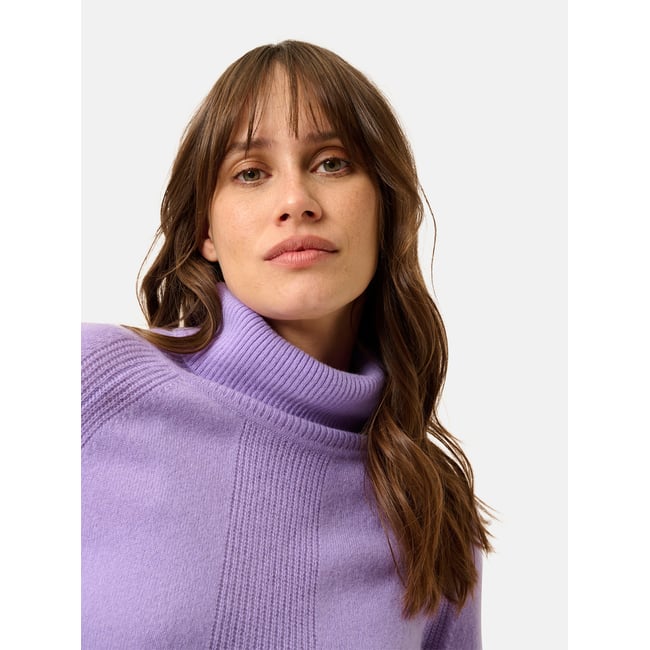Pull Col Roulé Lavande Lilly violet <span itemprop=