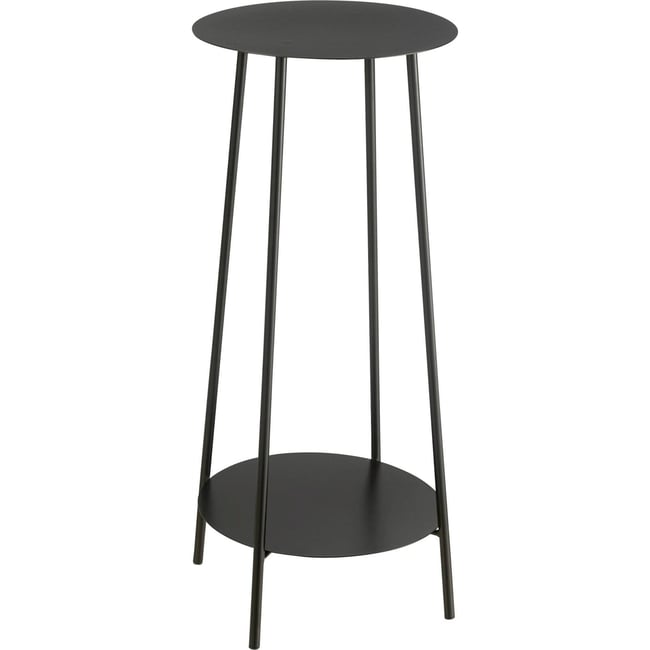 Sellette porte-plante en métal Couleur noir <span itemprop=
