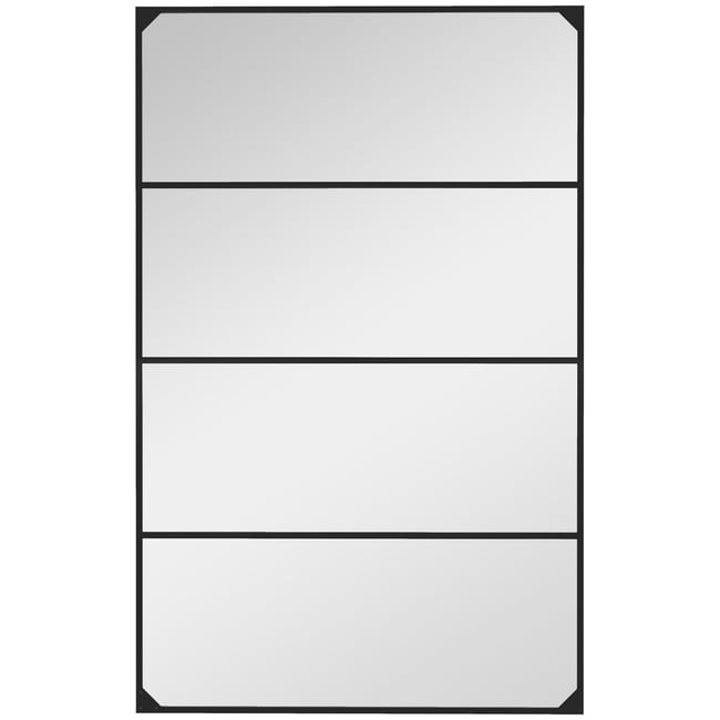 Miroir mural Verre Or - HOMCOM