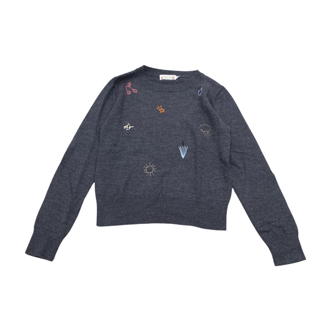 Pull enfant - Très bon état gris <span itemprop=