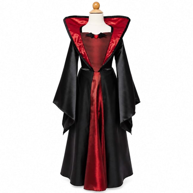Déguisement enfant robe de Princesse Vampire Royal noir <span itemprop=